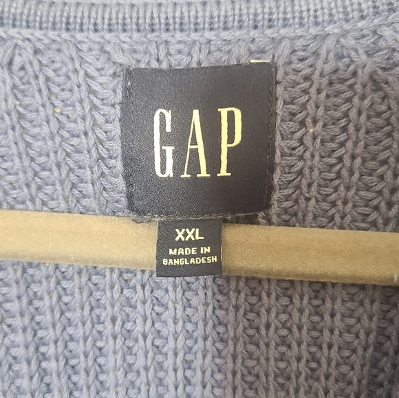 NWOT GAP Blue XXL Cardigan - Picture 4 of 4